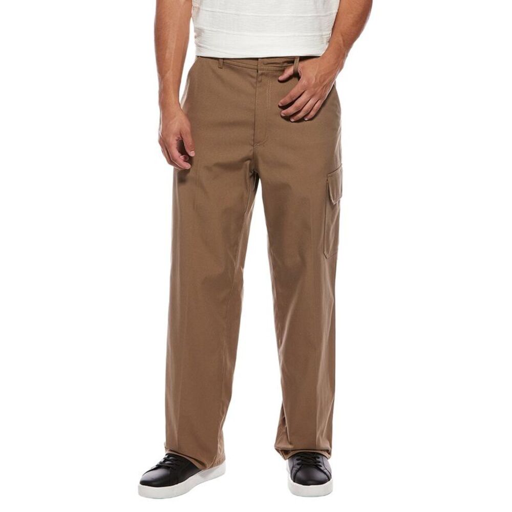 Valentino Mens  Embroidered Uniform Trouser, Brown